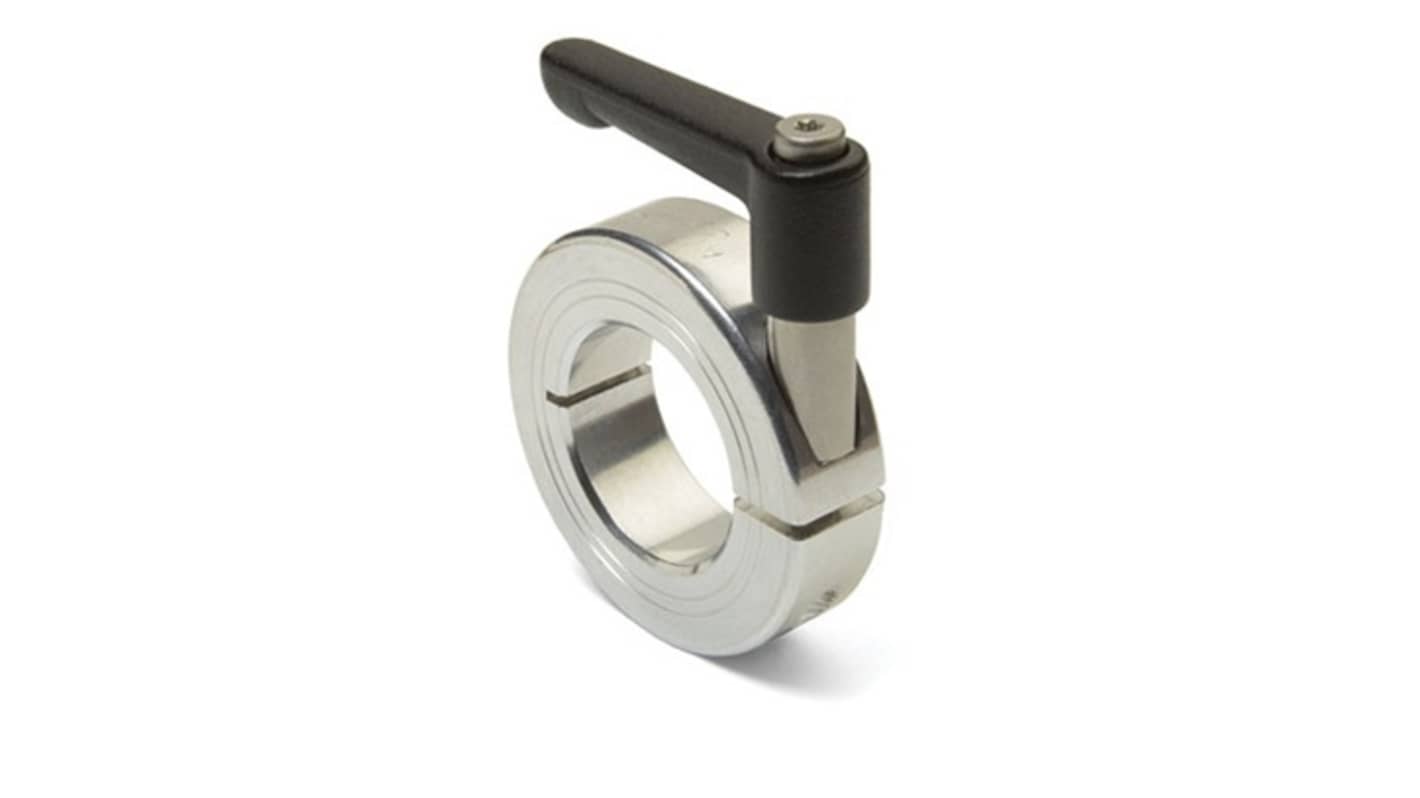 Ruland Shaft Collar, One Piece, Clamp, Bore 26mm, OD 48mm, W 15mm, Aluminium