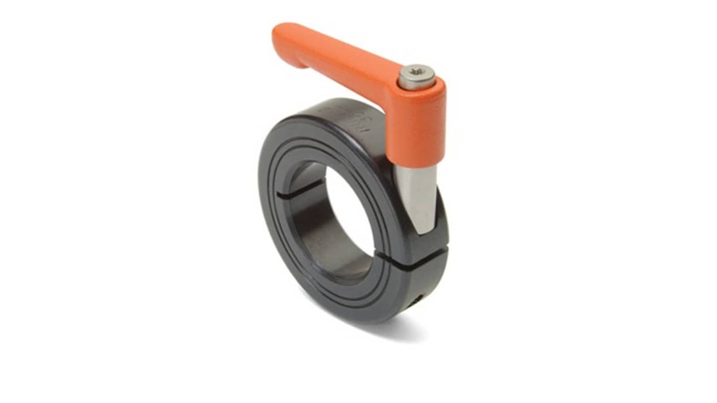 Ruland Shaft Collar, One Piece, Clamp, Bore 24mm, OD 45mm, W 15mm, Steel