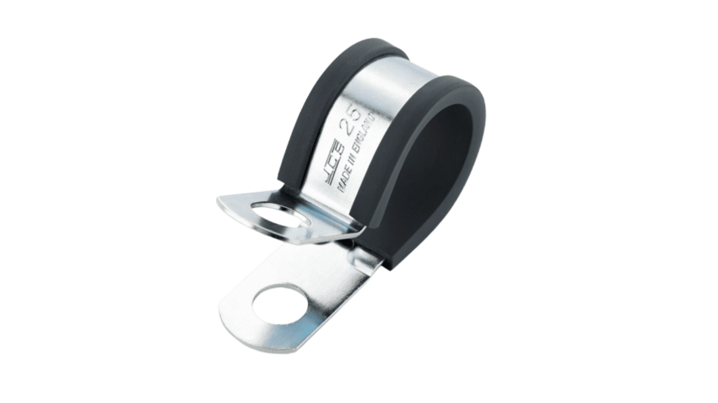 JCS 44mm Black, Zinc-Plated Mild Steel P Clip