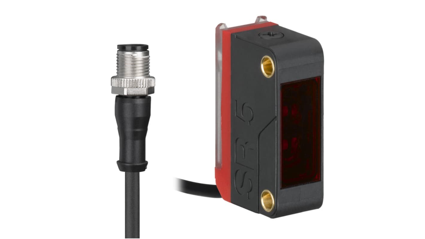 Leuze Diffuse Reflection Photoelectric Sensor, Rectangular Sensor, 0.002 → 0.4 m Detection Range