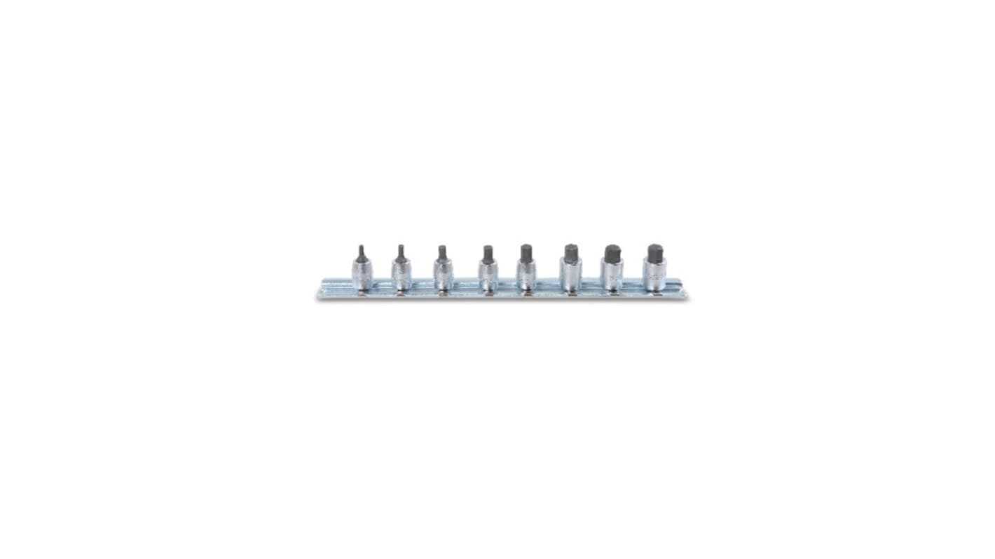 BETA 8-Piece Metric 1/4 in Bit Socket Set, Hexagon