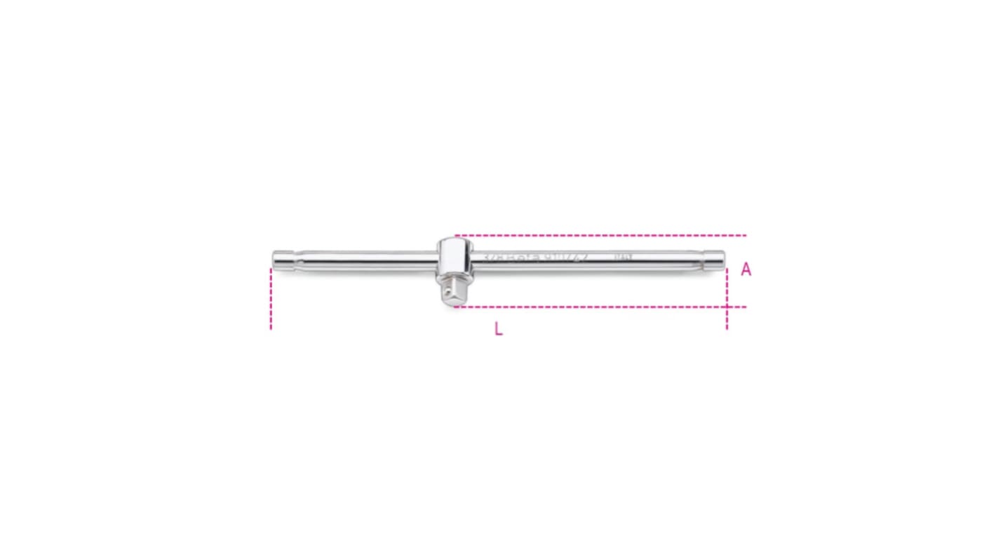 BETA 910/42 3/8 in Hexagon Sliding T Handle, 210 mm Overall