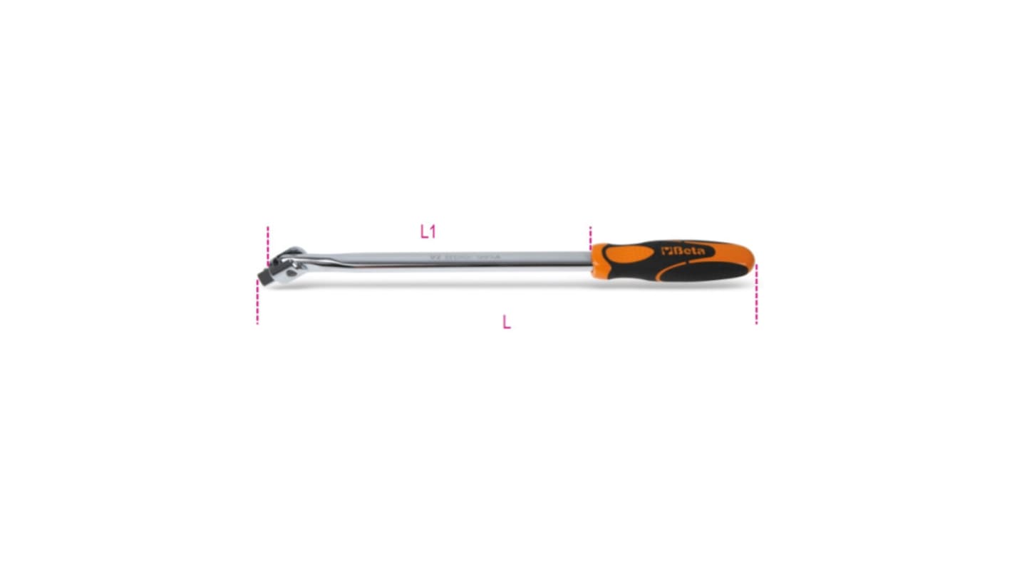 BETA 920/36A 1/2 in Swivel Handle, 408 mm Overall
