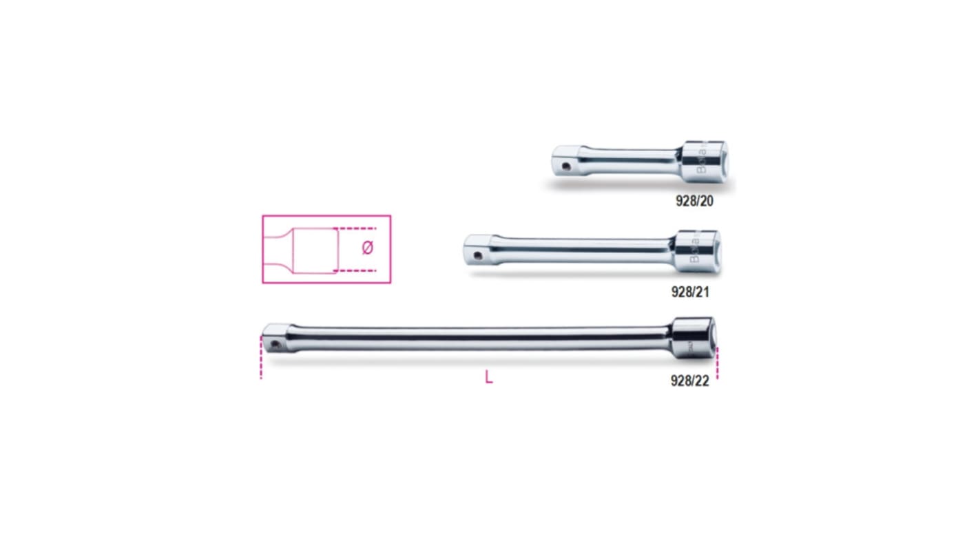 BETA 928/20 3/4 in Extension Bar, 100 mm Overall