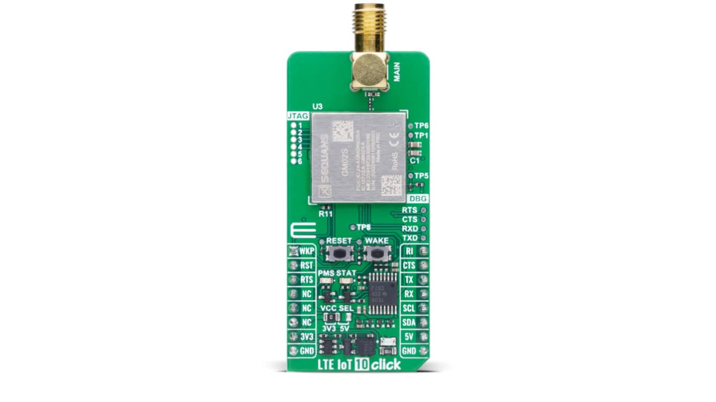 MikroElektronika LTE IoT 10 Click Sensor Add-On Board Add On Board for IoT Industrial