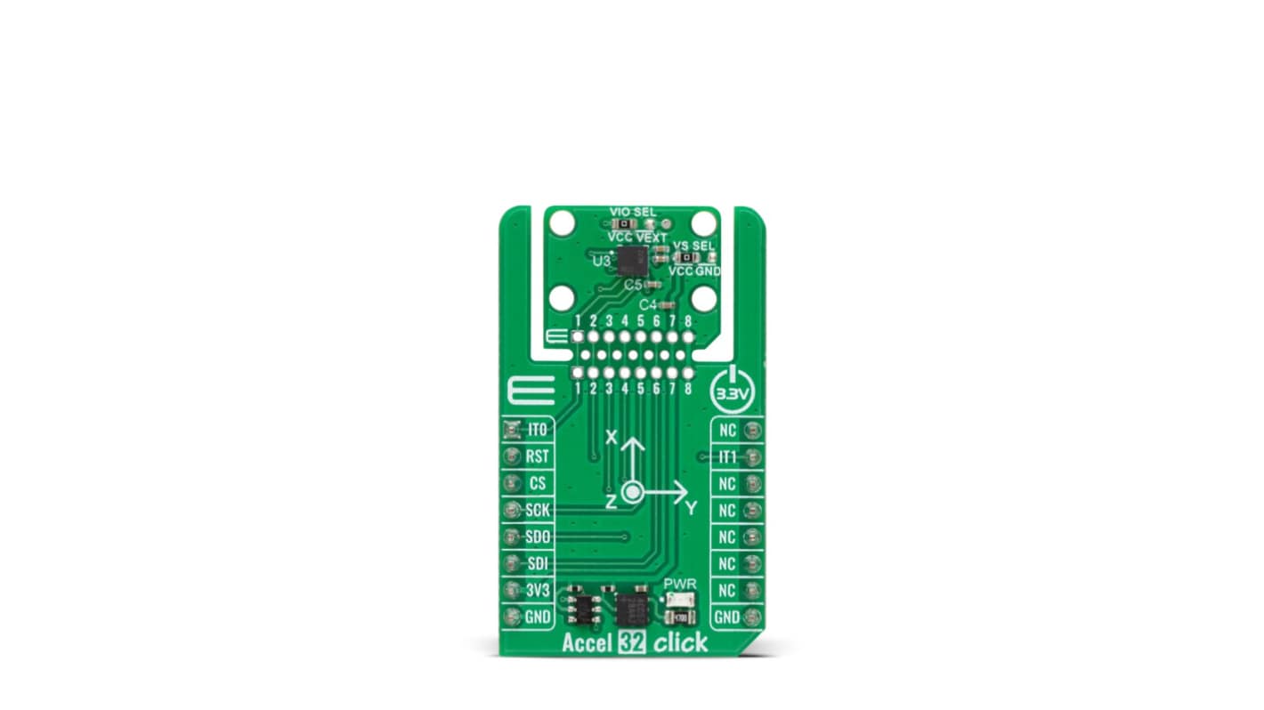 MikroElektronika Accel 32 Click Sensor Add-On Board Add On Board for Accelerometer Industrial