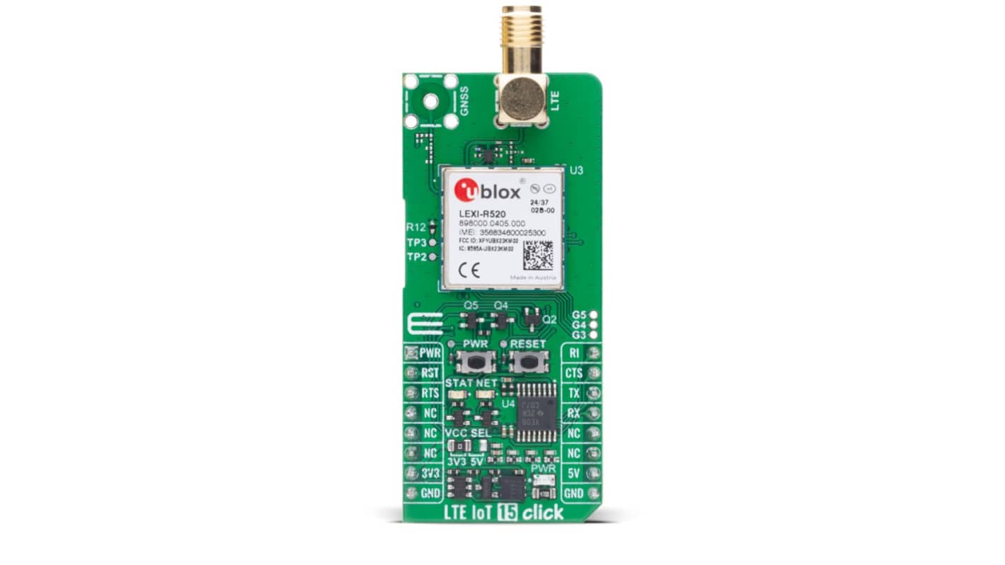 MikroElektronika センサアドオンボード LTE IoT 15 Clickアドオンボード IoT MIKROE-6553