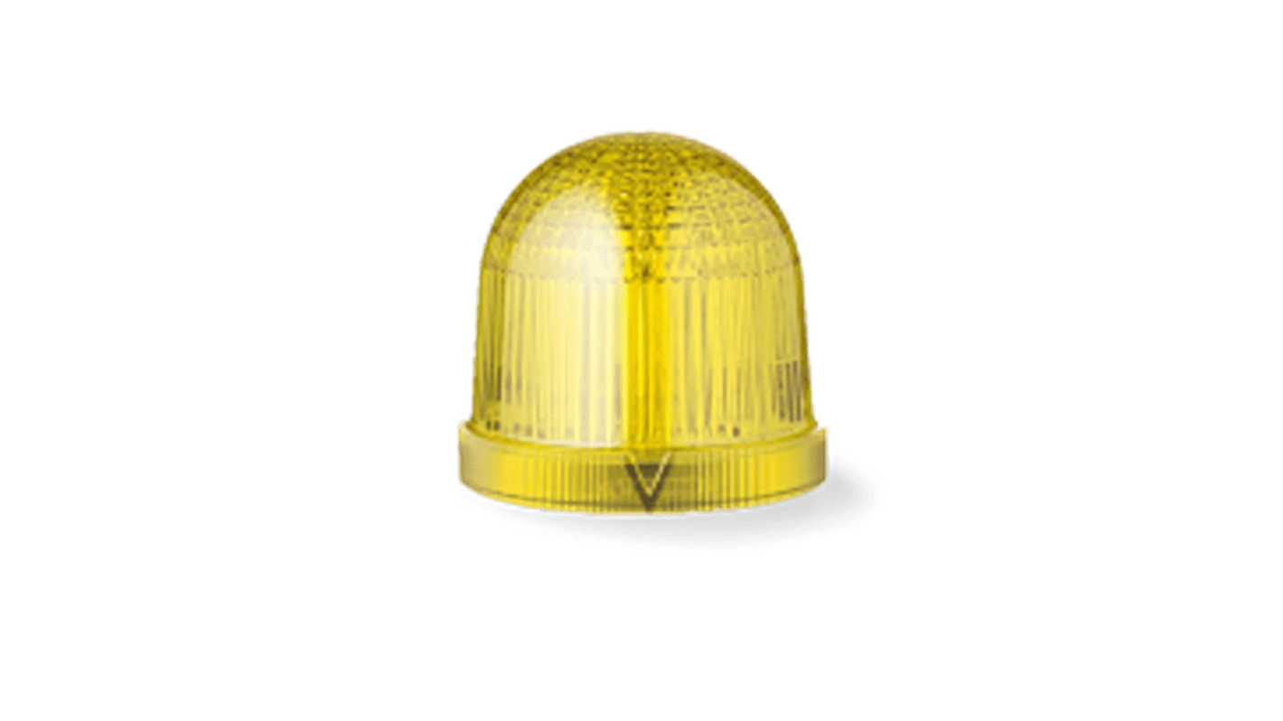 AUER Signal T Series Series Yellow Multiple Effect Beacon, 24 V, Tube Mounted, LED Bulb, IP66