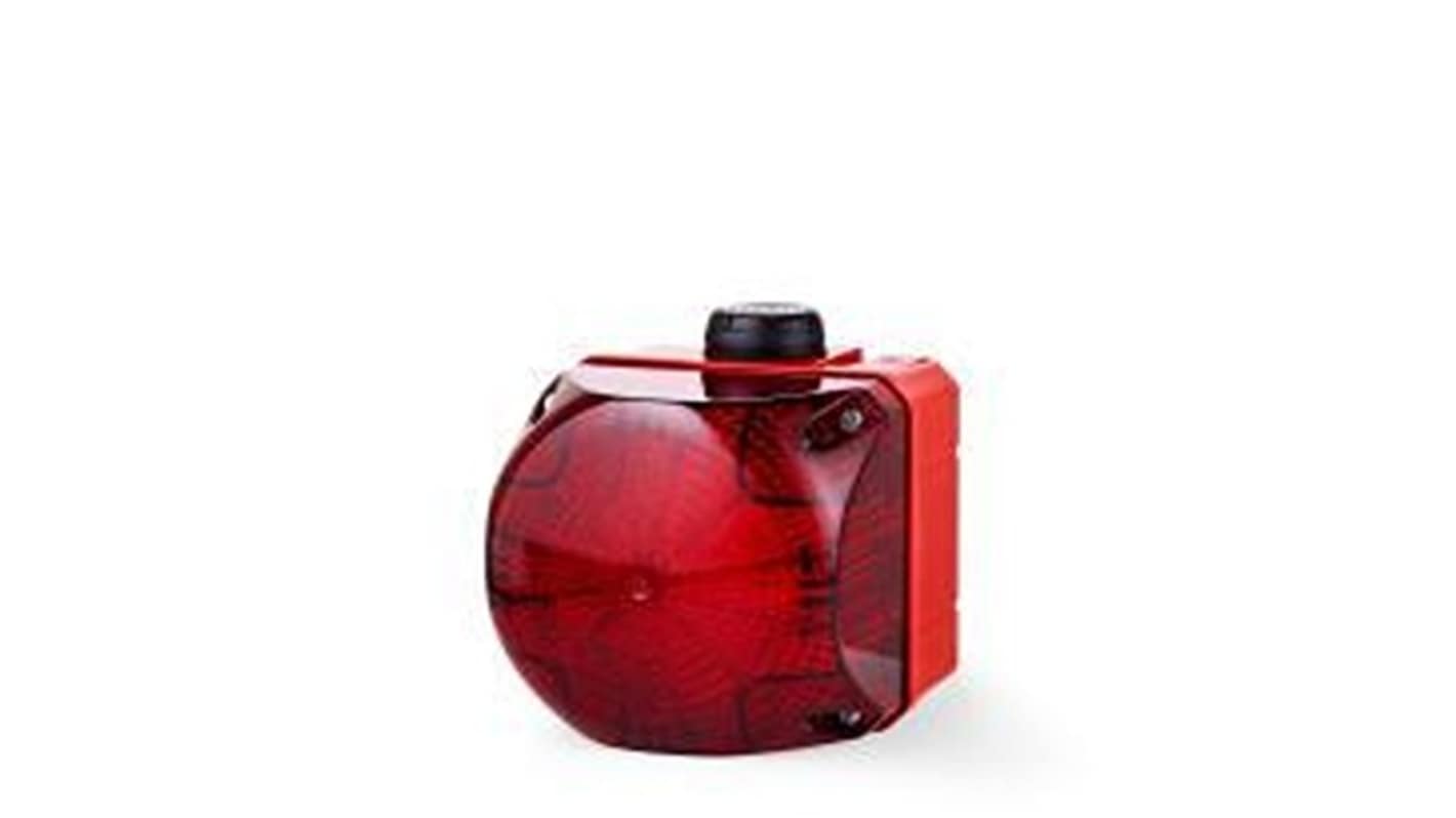 AUER Signal Q Series Series Red Multiple Effect Beacon, 110 → 120 V, Tube Mounted, LED Bulb, IP65