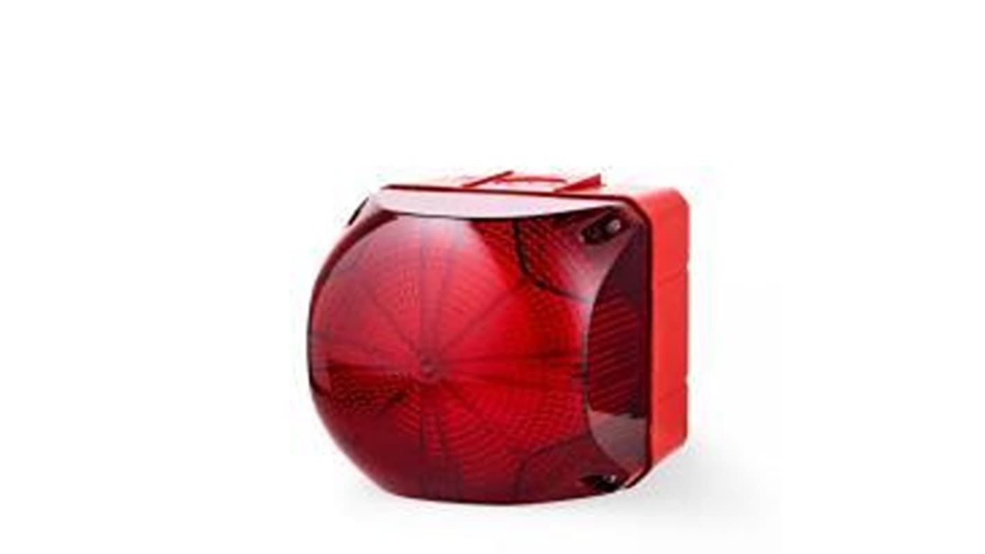 AUER Signal Q Series Series Red Multiple Effect Beacon, 24 → 48 V, Tube Mounted, LED Bulb, IP66