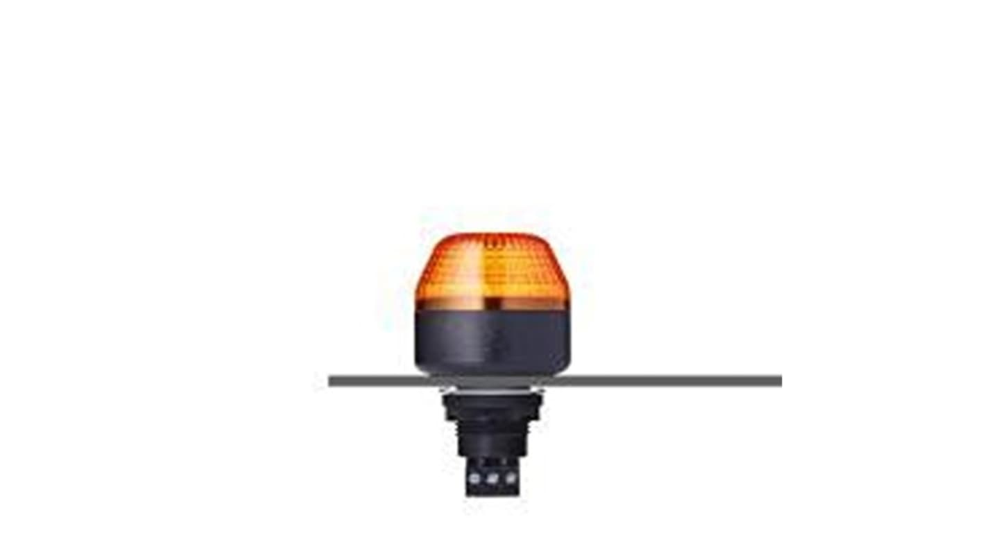 AUER Signal 橙色闪光LED警示灯, 12 V, 面板安装, IP65