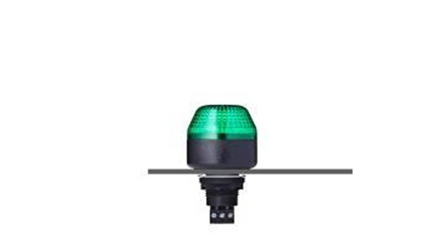 AUER Signal M22 Series Series Green Multiple Effect Beacon, 12 V, Panel Mounted, LED Bulb, IP65