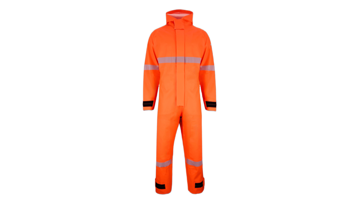 Skytec Orange Reusable Hi Vis Overalls, L