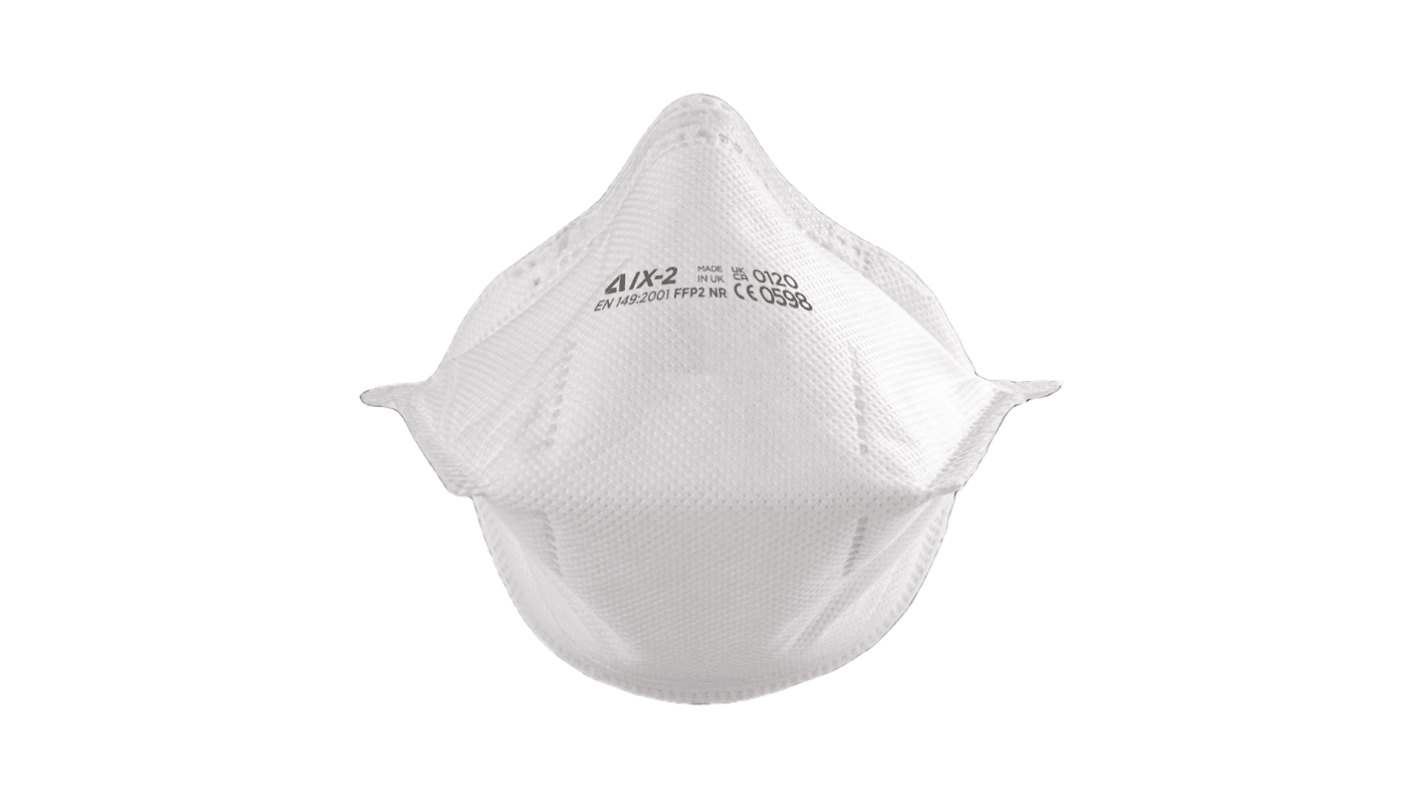 Skytec ASRIX Series Disposable Respirator for General Purpose Protection, FFP2, Valved, Fold Flat 20Each per Package