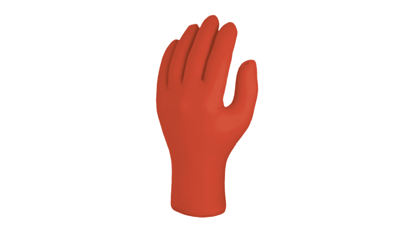 Skytec SKY Red Powder-Free Nitrile Disposable Gloves, Size XL, 10 per Pack