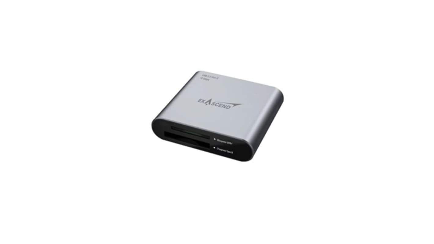 Exascend 2 port USB 3.2 Memory Card Reader for ExpressCard Memory Cards