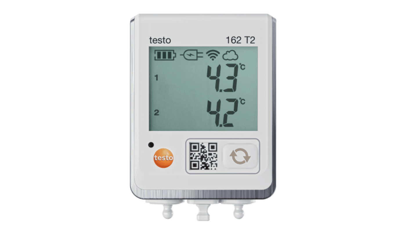 Testo TESTO 162 T2 Temperature Data Logger Data Logger, Wi-Fi, 2 Input Channel(s)
