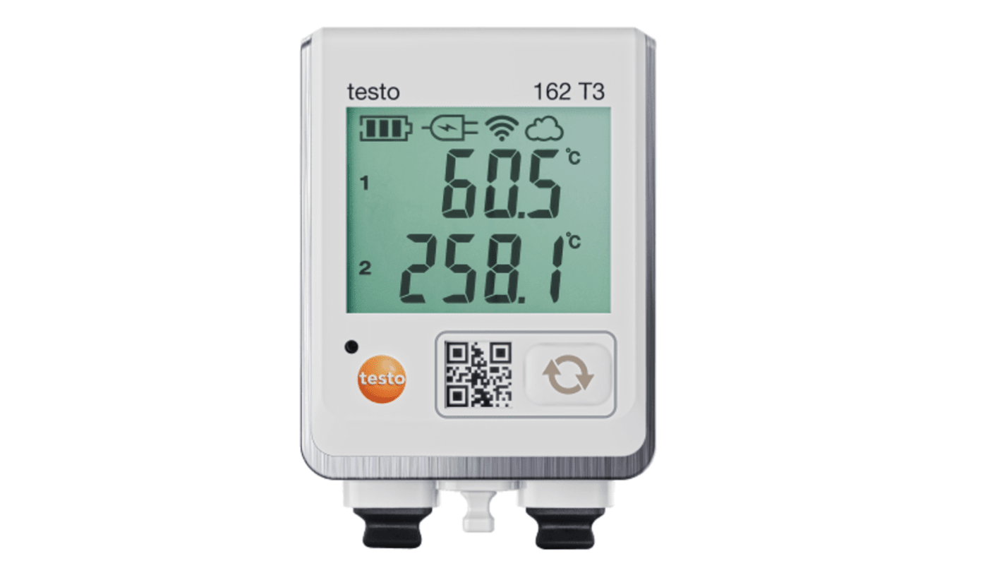 Testo TESTO 162 T3 Temperature Data Logger Data Logger, Wi-Fi, 2 Input Channel(s)