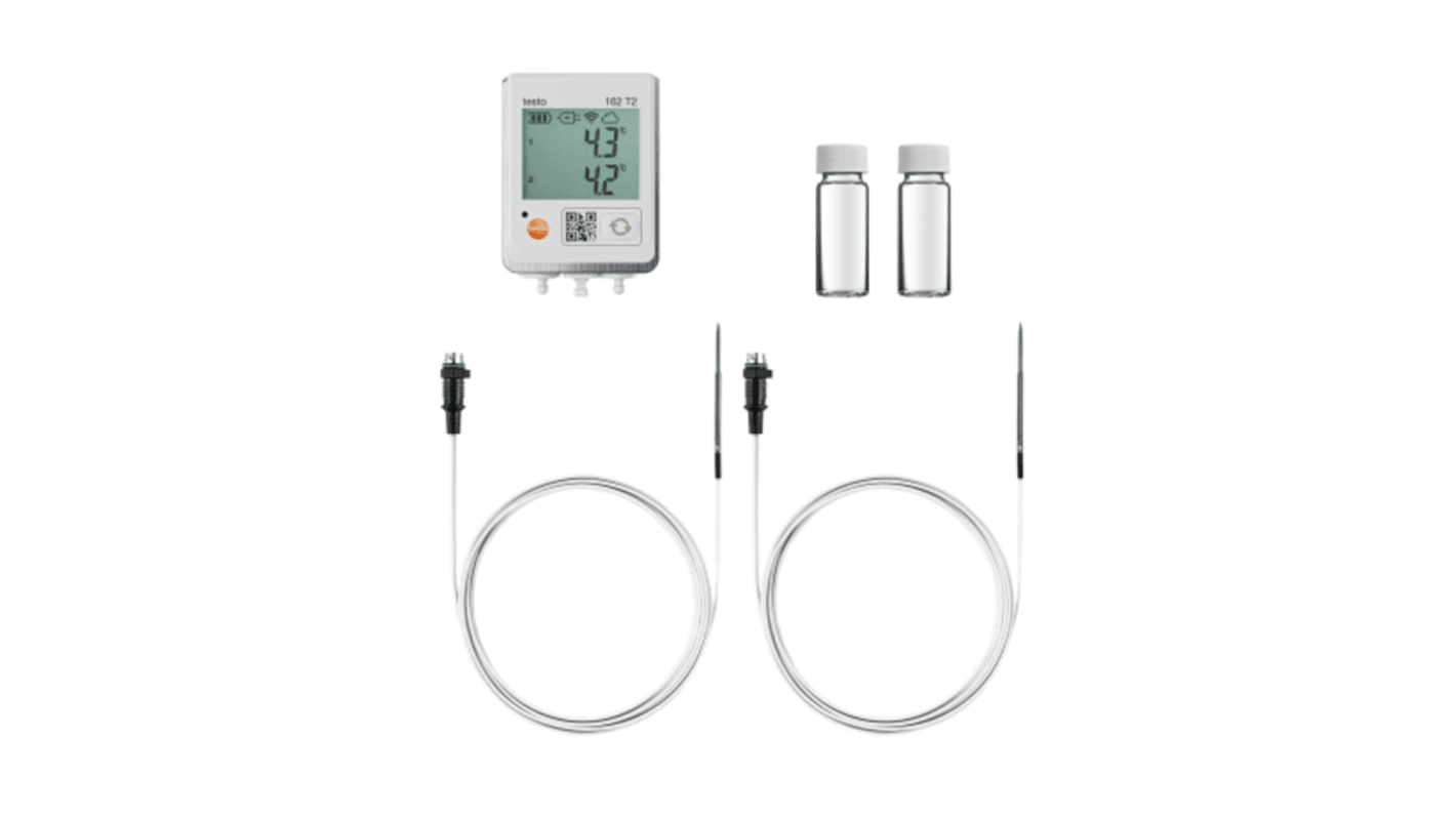 Testo TESTO 162 Temperature & Humidity Data Logger Data Logger, Wi-Fi, 1 Input Channel(s) - RS Calibration