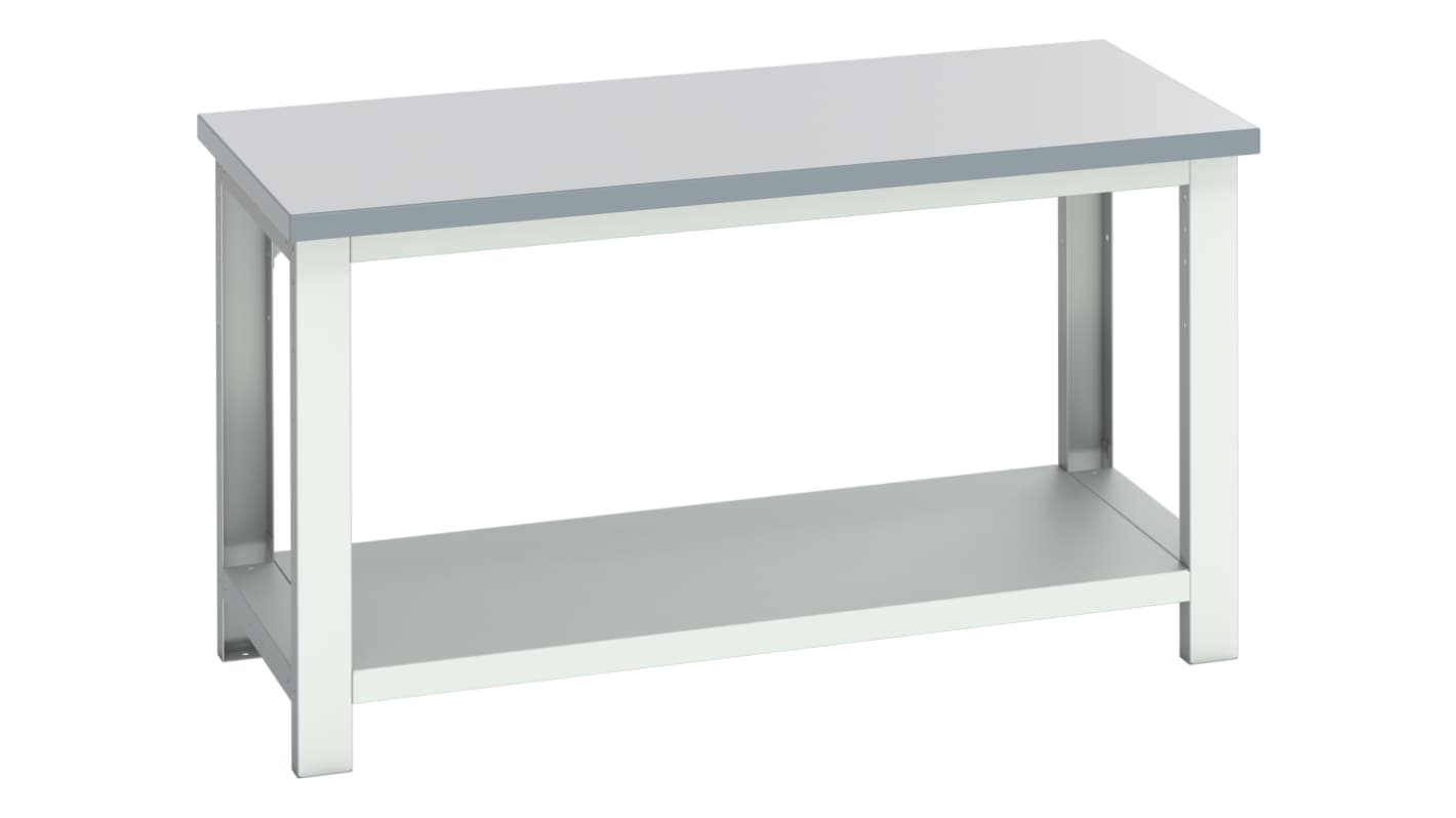 Bott 41003669.16V Sheet Steel Workbench, 450kg Max Load, Adjustable Height, 840mm x 750mm x 1500mm