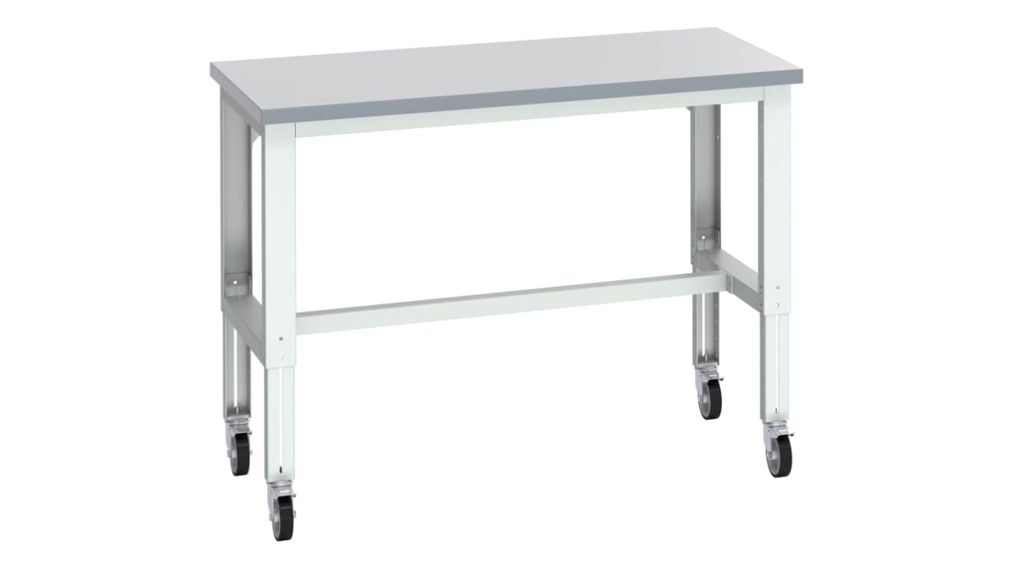 Bott 41003690.16V Portable Sheet Steel Workbench, 300kg Max Load, Adjustable Height, 840 → 1140mm x 750mm x