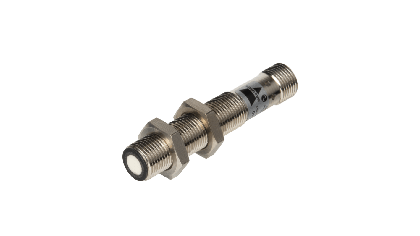 Carlo Gavazzi Capacitive Barrel Ultrasonic Sensor, M12, 400 mm Detection, IO-Link NO/NC, 18 → 30 V dc