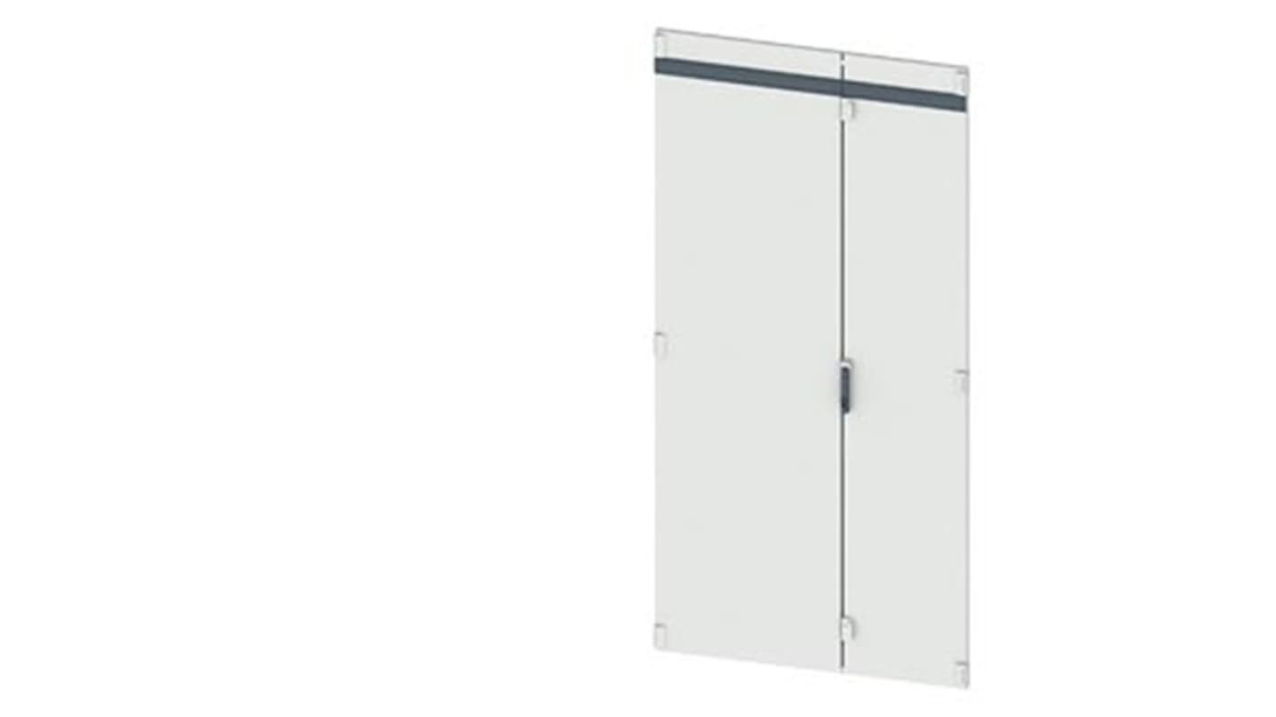 Siemens 8PQ2197 Series Lockable Sheet Steel RAL 7035 Double Door, 2000mm H, 1.2m W, 25mm D for Use with SIVACON S4