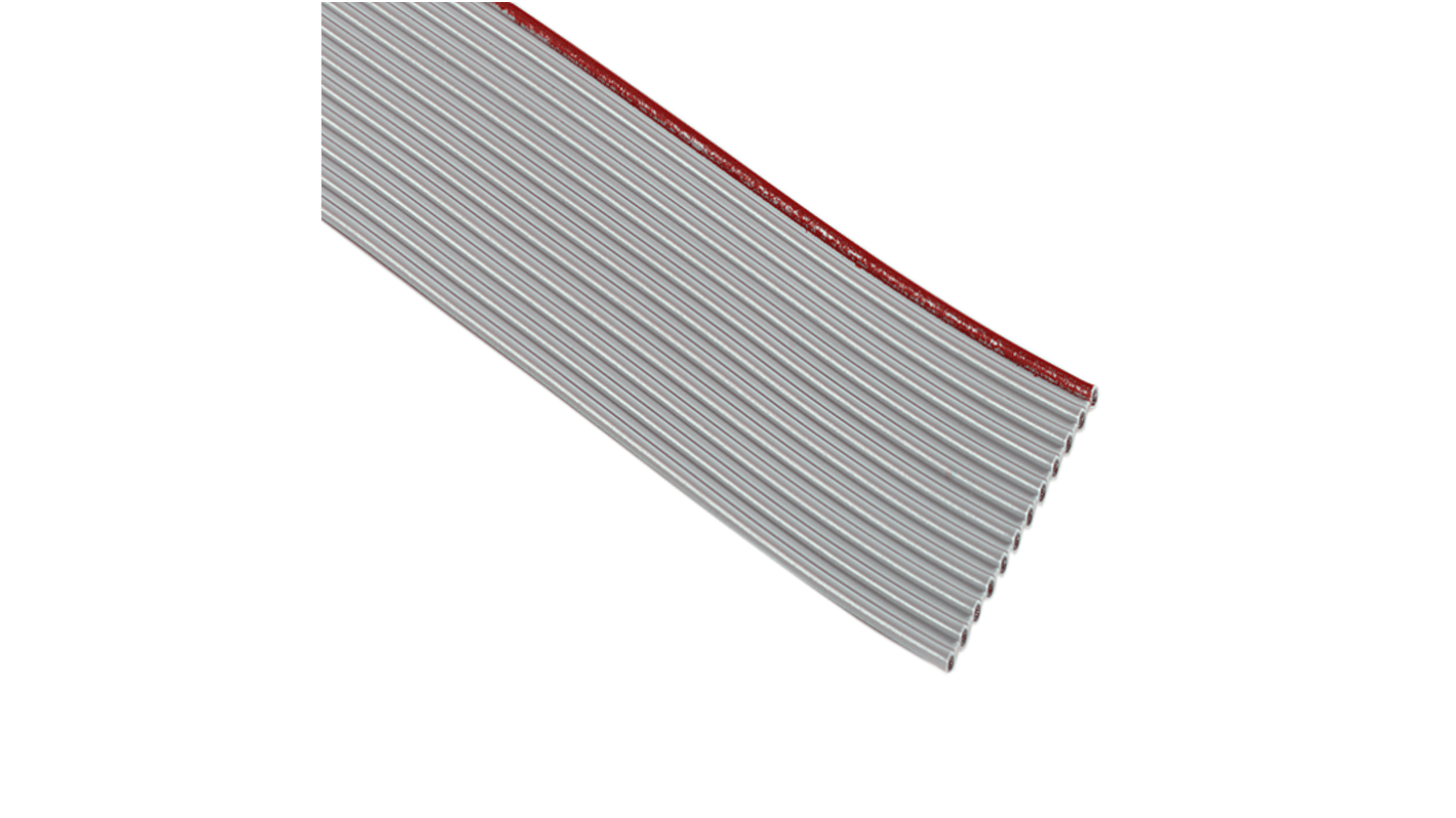 3M 8215 Series Flat Ribbon Cable, 15-Way, 2.54mm Pitch, Unterminated to Unterminated