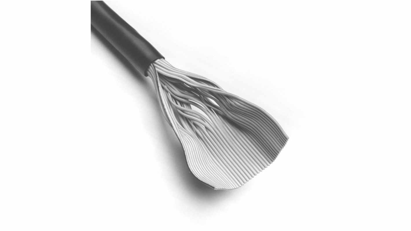 3M 3759 Series Flat Ribbon Cable, 25-Way, 1.27mm Pitch, Unterminated to Unterminated