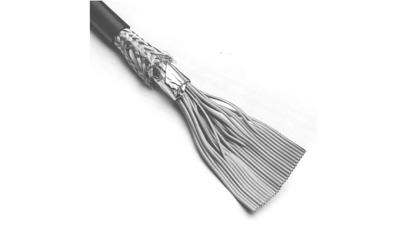 3M 3659 Series Flat Ribbon Cable, 40-Way, 1.27mm Pitch, Unterminated to Unterminated