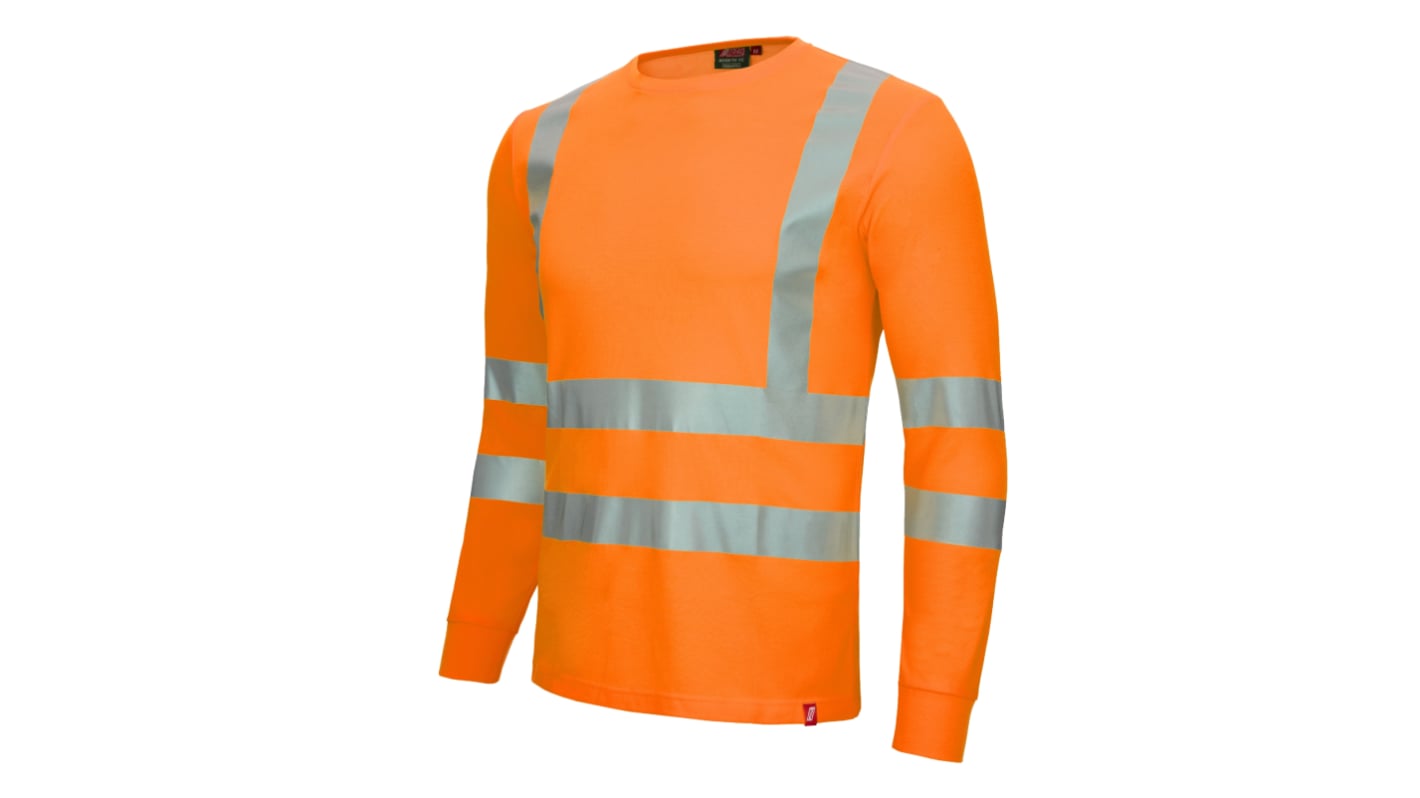 NITRAS SAFETY 7009 Fluorescent Orange Unisex Hi Vis T-Shirt, XS