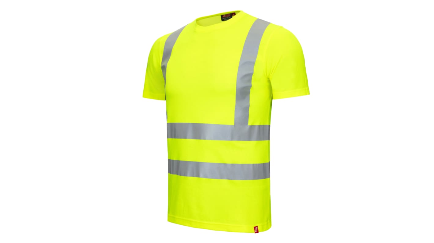 NITRAS SAFETY 7008 Fluorescent Yellow Unisex Hi Vis T-Shirt, XL