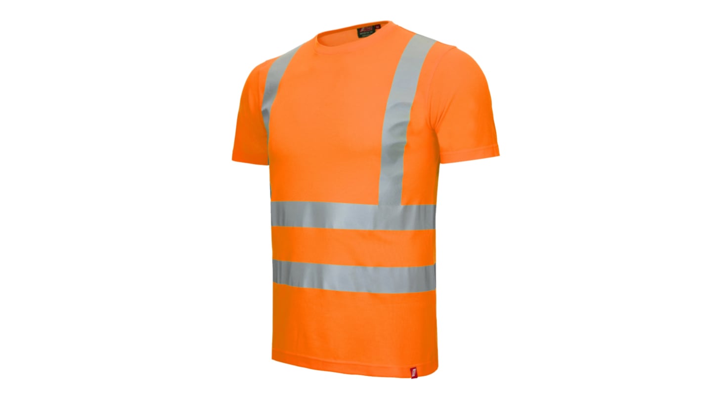 NITRAS SAFETY 7008 Fluorescent Orange Unisex Hi Vis T-Shirt, L