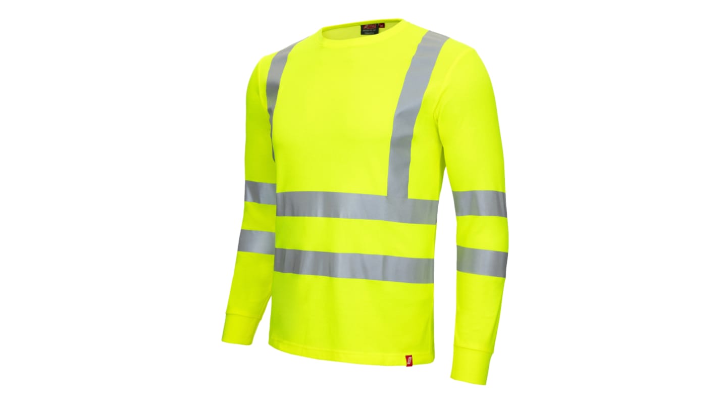 NITRAS SAFETY 7009 Fluorescent Yellow Unisex Hi Vis T-Shirt, 2XL