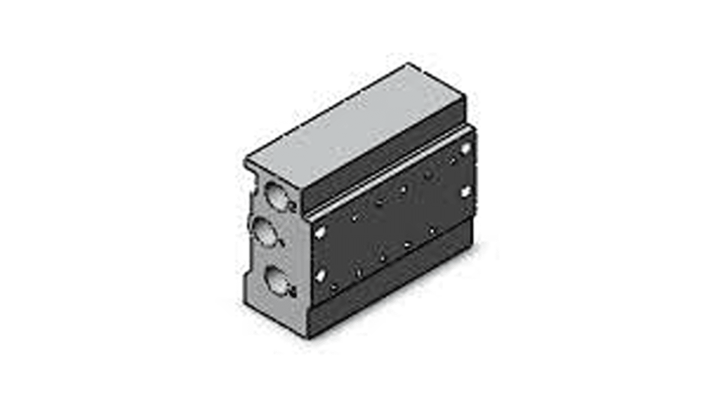 SMC SY3000 series 5 station G 1/8 Manifold Base for use with Valve, SS5Y3-41-05-M5F-Q