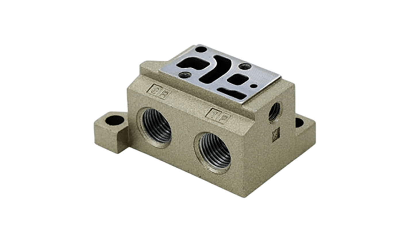 SMC DXT200 series Connection Plate for use with Valve, DXT200-13-1P
