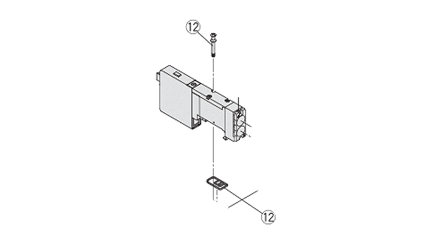 SMC 5/2 & 5/3 Solenoid Valve - Solenoid SQ1000 Series