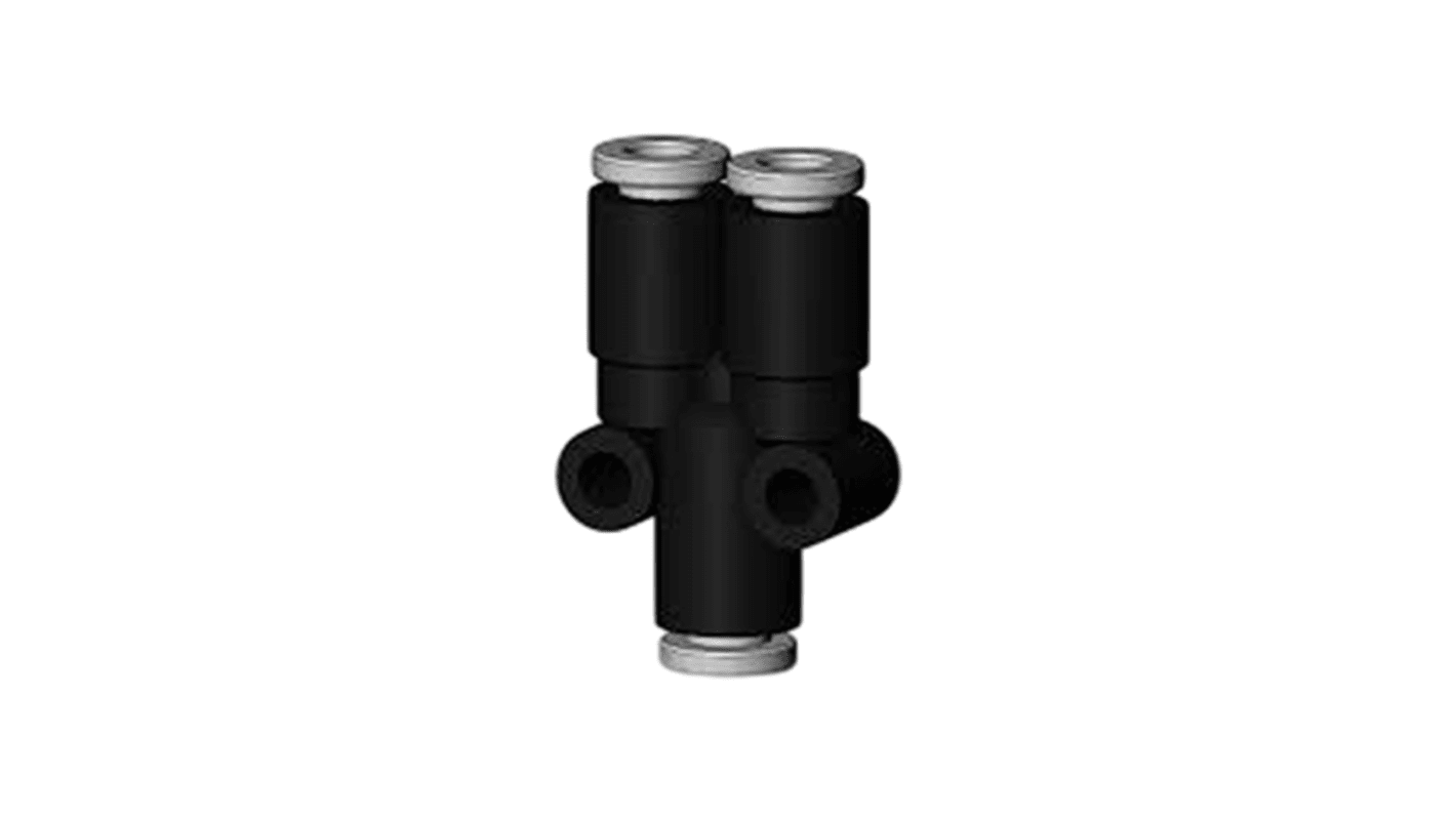 SMC KQ2U Series One-touch Fitting, Push In 12 mm to Push In 12 mm, Tube-to-Tube Connection Style, KQ2U12-00A-X35