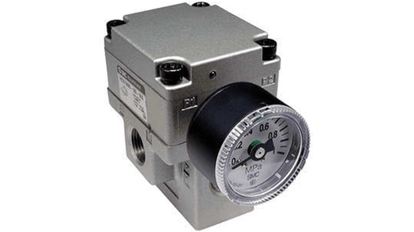 SMC G 1 1/4 Pneumatic Regulator -, G 1 1/4 in, EVEX1700-12F