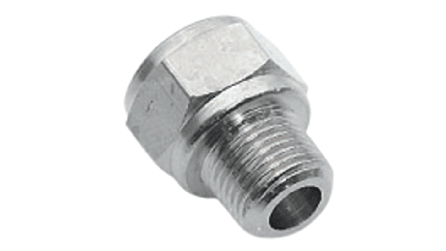 SMC FHM Series Elbow Fitting, R 1/8 to G 1/8, Threaded-to-Tube Connection Style, FHMF01-01