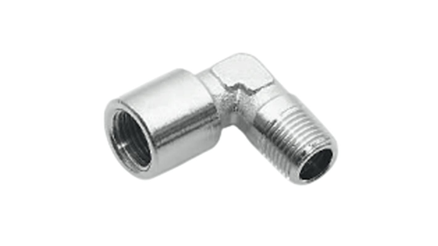 SMC FLM Series Elbow Fitting, R 1/2 to G 1/2, Threaded-to-Tube Connection Style, FLM04-04