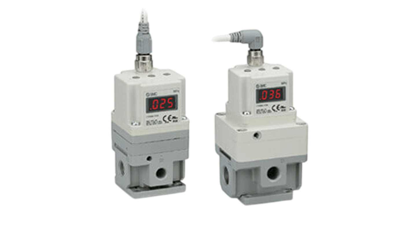 SMC G 1/2 Pneumatic Regulator -, G 1/2 in, ITV3050-33F4BN2-X15