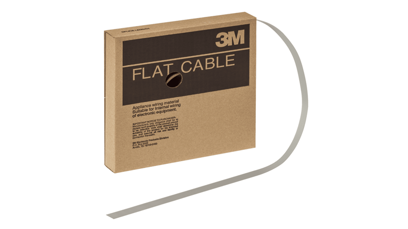 3M 3749 Series Flat Ribbon Cable, 26-Way, 0.64mm Pitch, Unterminated to Unterminated