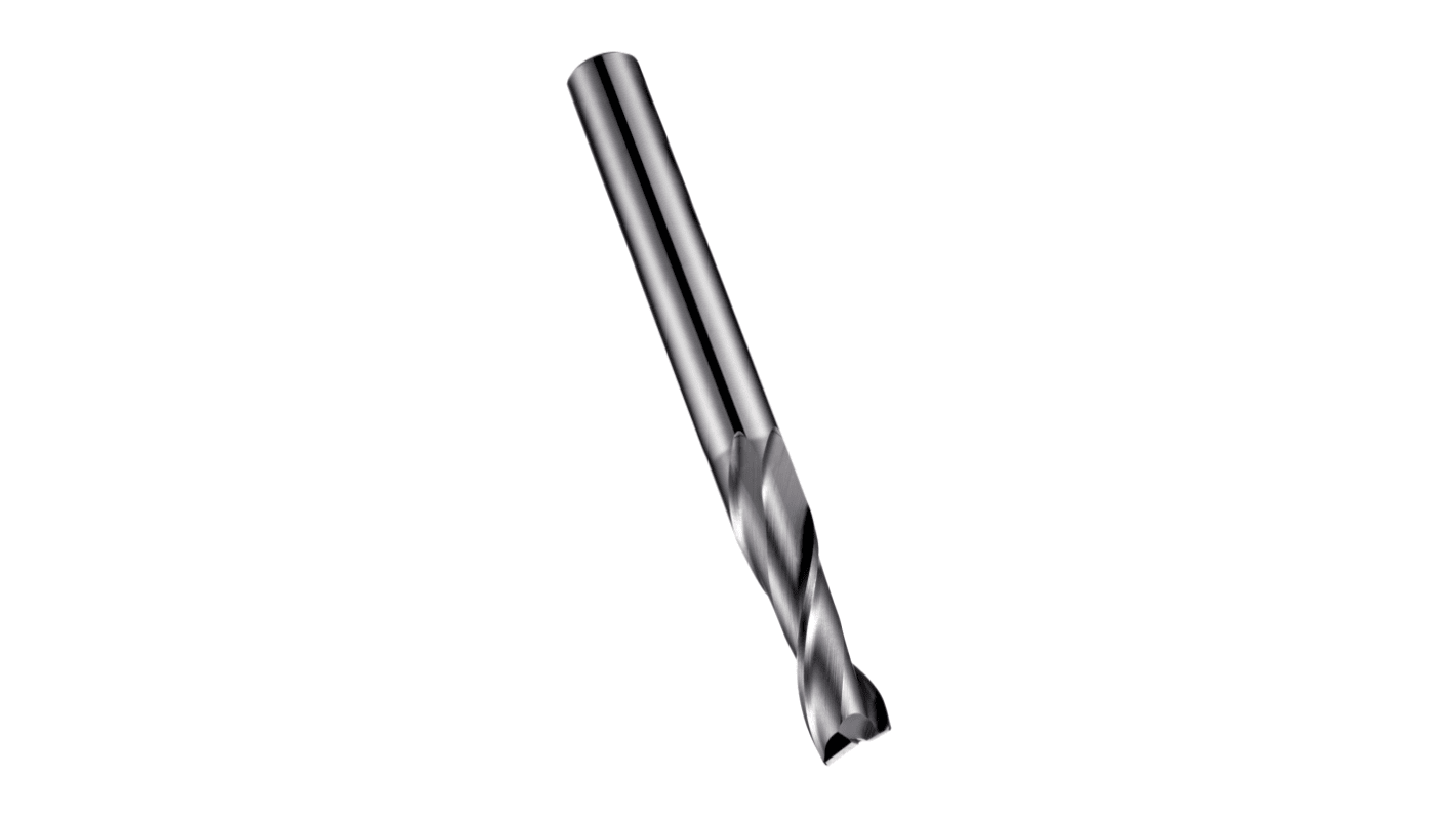 Dormer End Mill, 2mm Cutter, Solid Carbide, 3 mm Shank, 6mm Cut Length