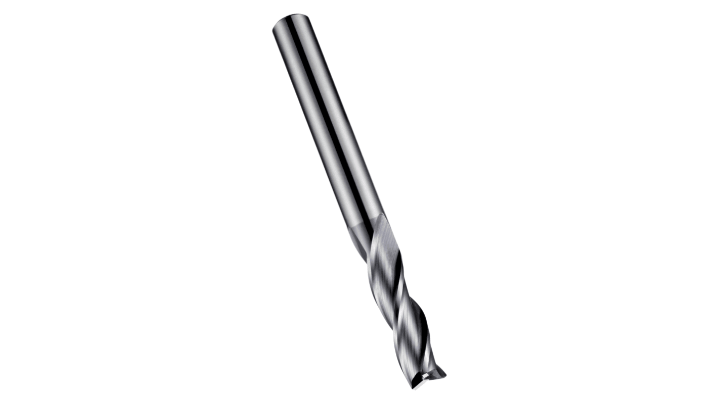 Dormer End Mill, 2.5mm Cutter, Solid Carbide, 3 mm Shank, 9mm Cut Length