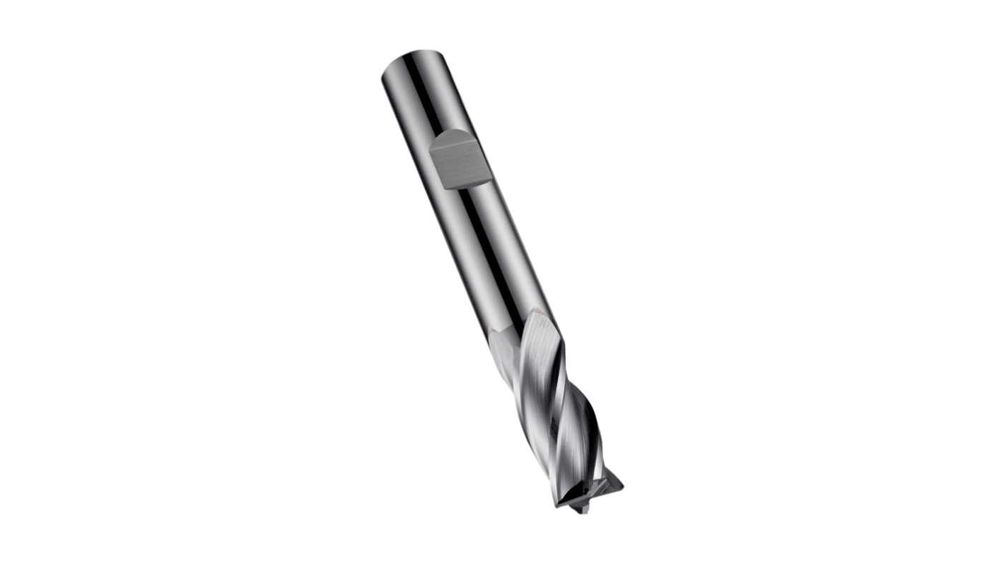 Dormer End Mill, 7mm Cutter, Solid Carbide, 8 mm Shank, 19mm Cut Length