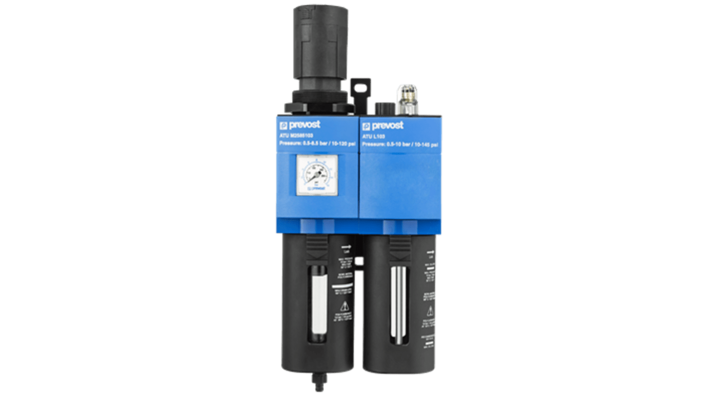 PREVOST G 1/8 Female Filter Regulator Lubricator, 25μm Filtration Size