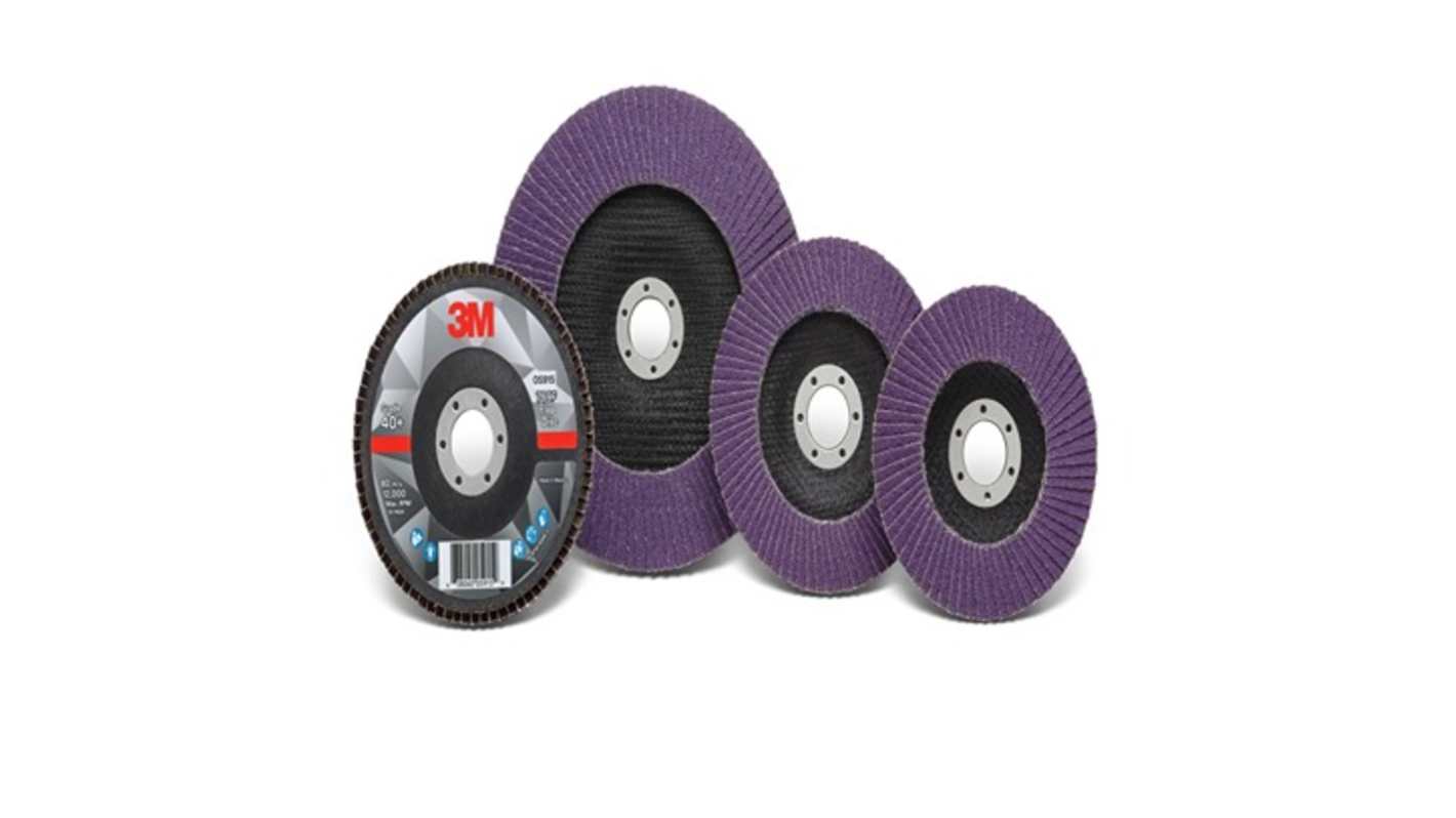 3M 769F Ceramic Flap Disc, 180mm, 60+ Grade, 5 in pack