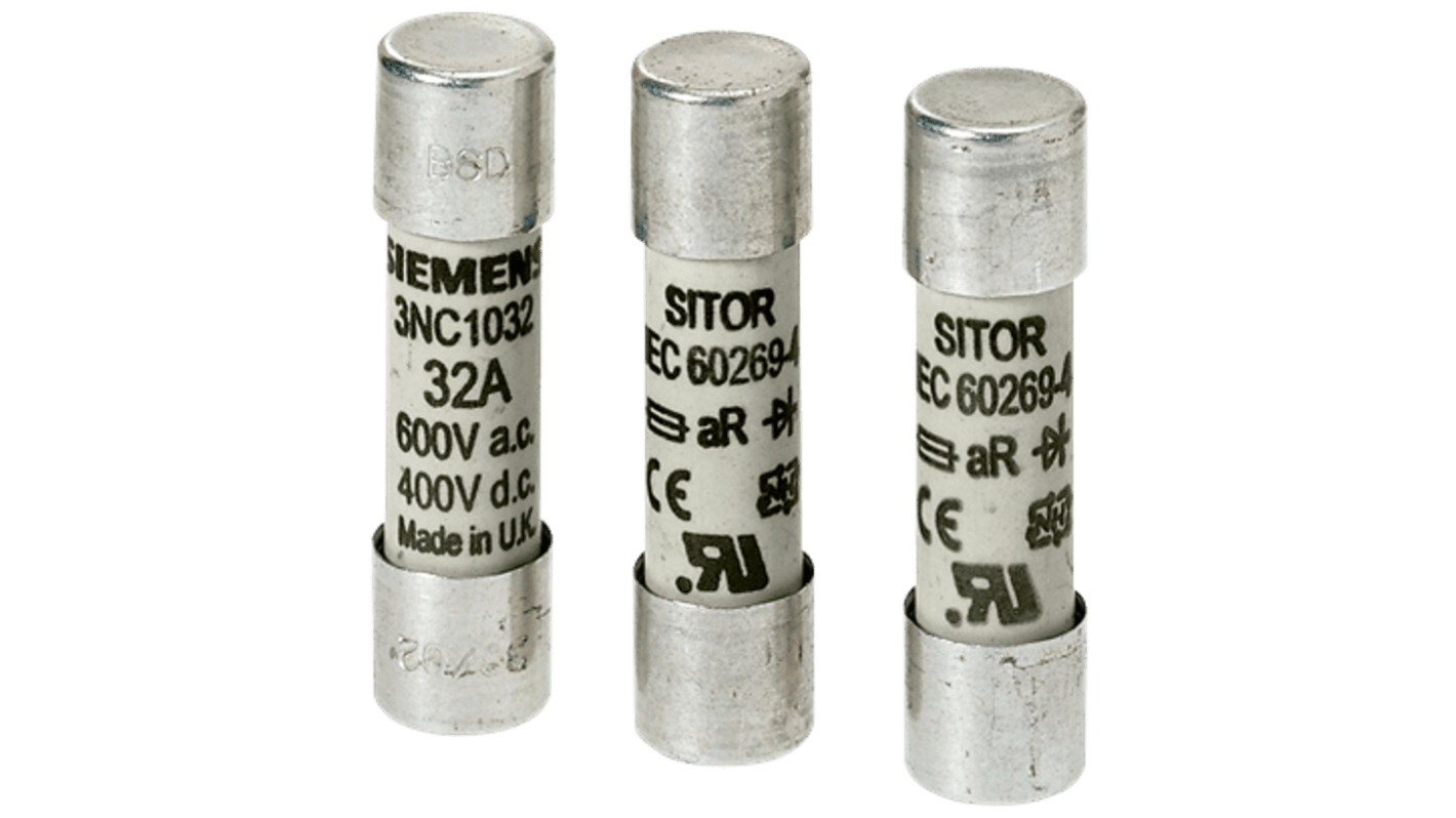 Siemens 125A Cartridge Fuse, 22.2 x 58mm