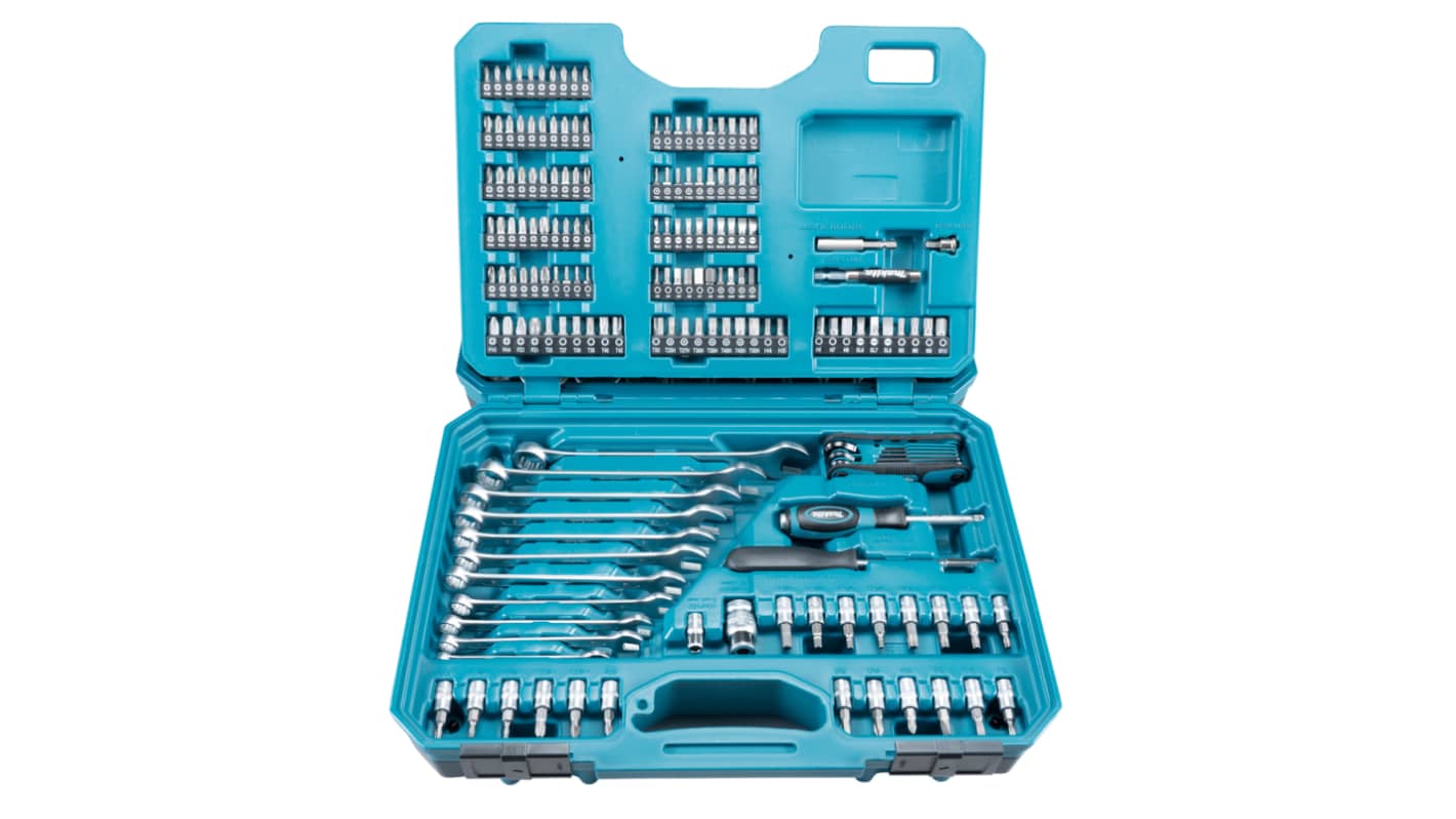 Makita 221-Piece Screwdriving Bit Set, 32 Max, 4 Min, Metal Bits